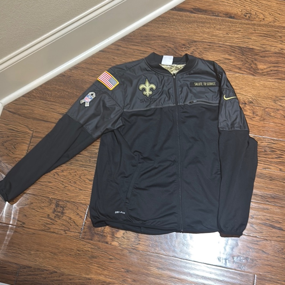 Nike Dri-Fit Salute To Service New Orleans Saints NFL Digital Camo Jacket Men M